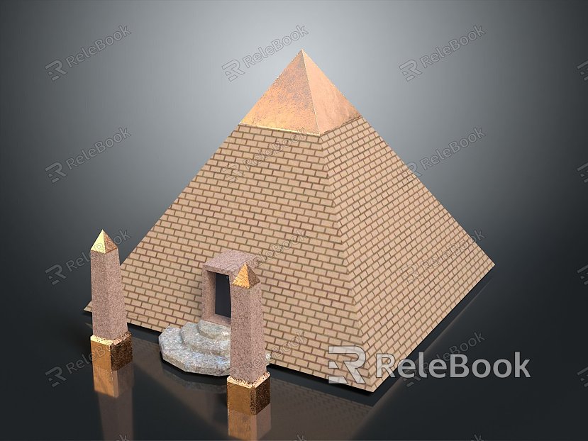 Temple Tower Stone Takatong Tower Pyramid Mayan Pyramid Mayan Stone Tower Totem Tribal Totem model