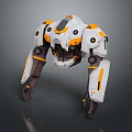 Mech Warrior Mech Soldier Machine Battlearm Mechanical Battlearm Machine Fighter Robot 3d model