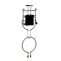 Unique Shaped Pendant Light With Double Circular Design For Modern Interior Decor