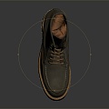 Modern Boots Medium Boots Leather Boots 3d model