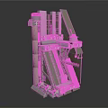 Modern Industrial Building Structure Featuring Multi Level Design Chimney And Stairs