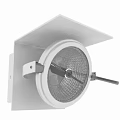 Modern Wall Lamp With White Shade And Metal Frame For Home Decor Lighting