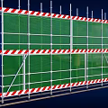 Metal Scaffolding Joint Structure With Hammer For Installation Process