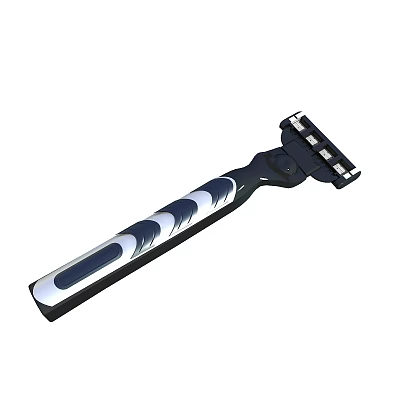 Modern Bathroom Accessories Razor With Non Slip Handle And Stainless Steel Blades 3d model