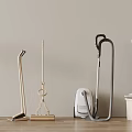 Various Household Cleaning Tools Including Vacuum Mop Broom And Dustpan