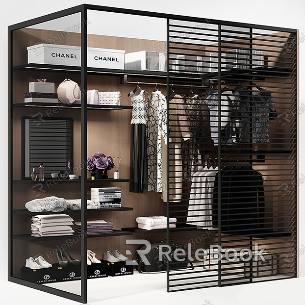 Modern Wardrobe Cloakroom Hanger model