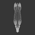 Realistic Doberman Dog 3D Model With Black Body And Brown Legs Standing On Gray Background
