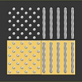 Stainless Steel Plate With Round Head Nails And Flat Metal Strips For Mounting Applications