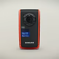 Samsung HD Digital Camcorder with Black and Red Design and Screen