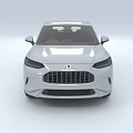 Modern Silver SUV Car Featuring Streamlined Body Black Wheels And Front Design 3d model