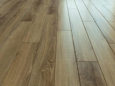 Light Brown Wooden Flooring With Natural Grain Texture And Smooth Surface Finish 3d model