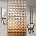 Modern Room Divider Designs With Geometric Patterns And Wooden Textures