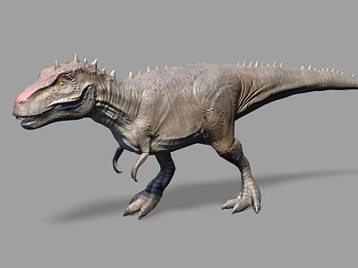 Reptile Dinosaur Figure Featuring Spikes Along Back And Detailed Skin Texture In Standing Pose 3d model