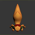 Orange Squirrel Like Game Character With Big Tail Green Pants Red Scarf And Green Top