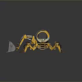 Yellow Multi Legged Industrial Mechanical Equipment Featuring Front Loading Bucket