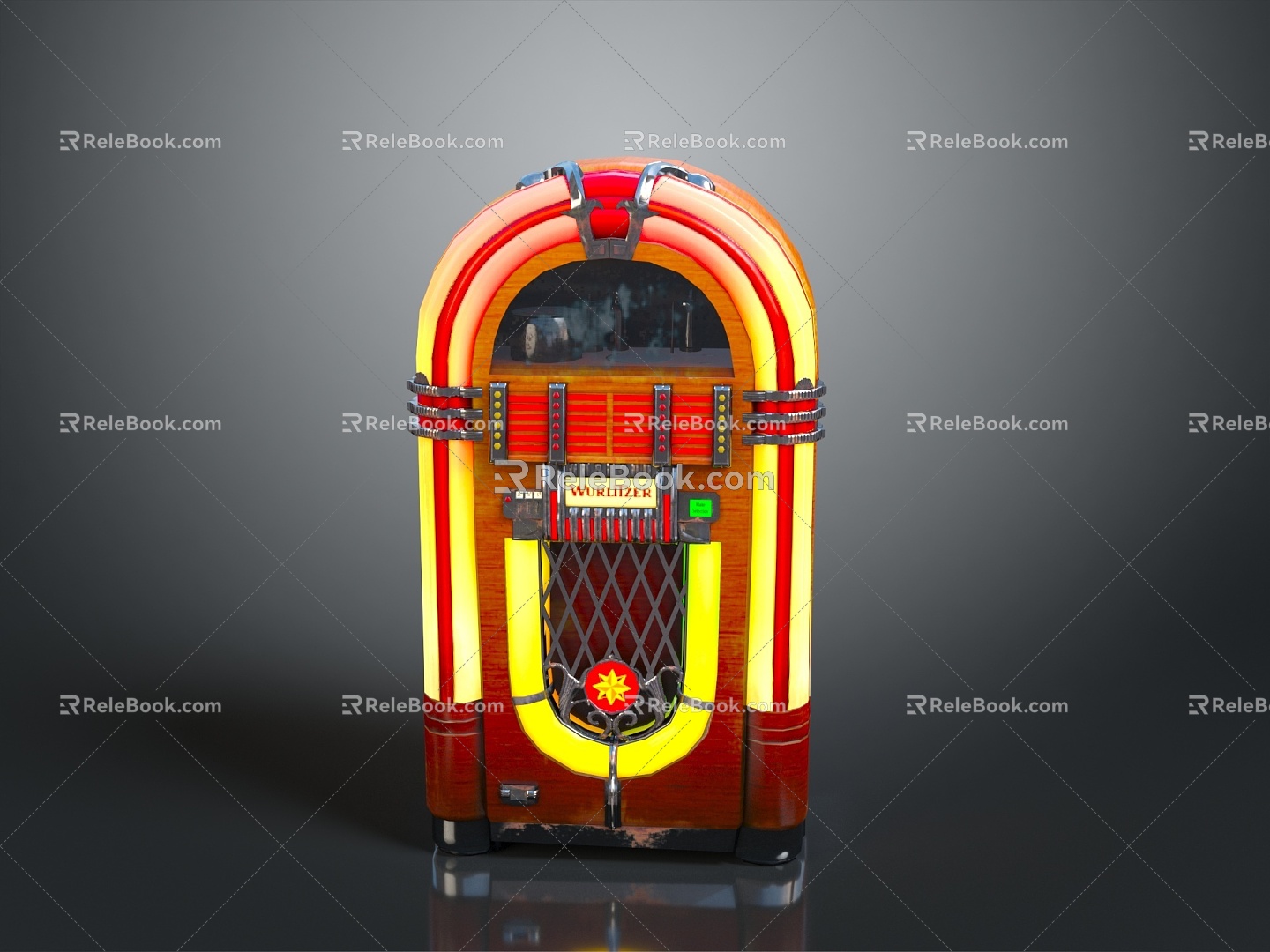 Coin Jukebox Coin-operated Jukebox Game Machine Large Game Machine Coin-operated Game Machine Arcade Machine 3d model