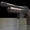 Retro Gun Pistol Shotgun Low Face Number Low Model Simple Model Game Sub-era Film and Television Level Super Realistic High Precision 3d model