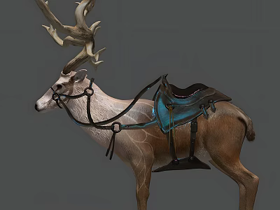 Reptile Lizard With Patterned Skin Basking On Warm Stone Surface 3d model