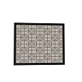 Modern Square Carpet With Geometric Diamond Pattern And Cross Lines For Living Room Decor
