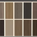 Various Wood Grain Wall Paneling Samples In Different Colors For Home Interior 3d model