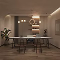 Modern SPA Sauna Interior Design With White Bathtub Massage Beds Arched Doorways And Recessed Lighting