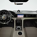 Green Porsche Taycan Cross Turismo Sporty Design With Black Roof And Alloy Wheels