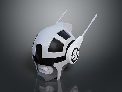 Sci-Fi Helmet Alien Helmet High Tech Helmet Game Helmet 3d model