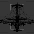 Silver Propeller Fighter Aircraft With Classic Design Cockpit And Wings