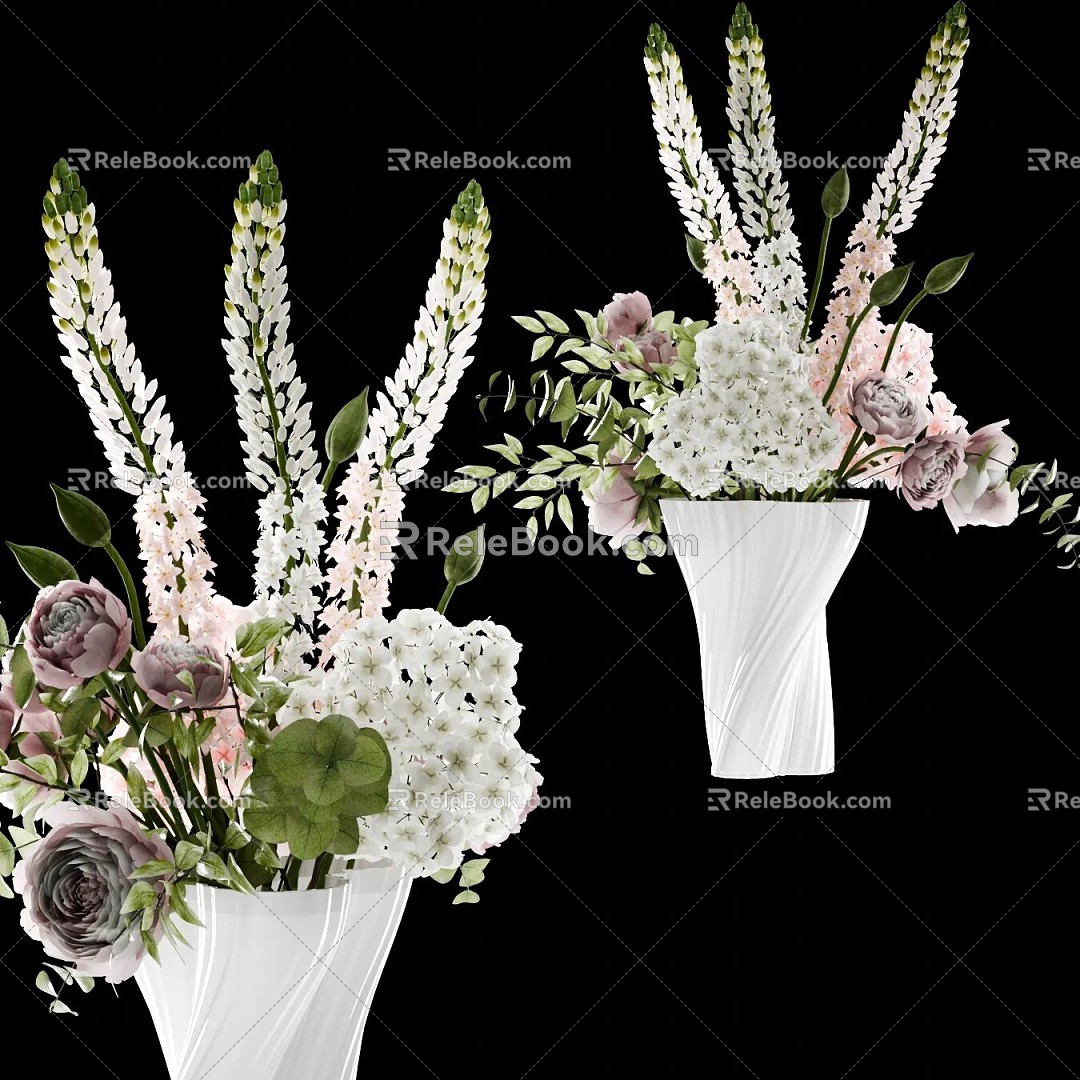 Vase Flowers 3d model