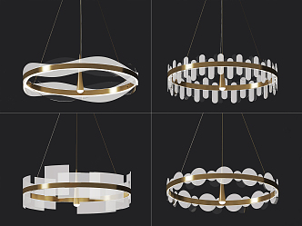 Light Luxury Chandelier 3d model