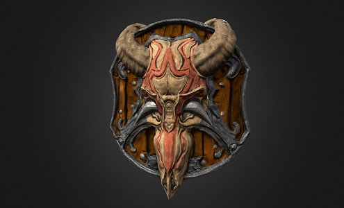 Dusk Bone Shield 3d model