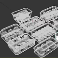 Assorted Fresh Fruits in Transparent Plastic Containers With Strawberries Blueberries Lemons and Oranges