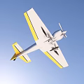 Silver Passenger Aircraft With Blue Section Yellow And Gray Wings Design