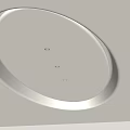 Modern Round Ceiling Interior Design With Recessed Lights And Soft Illumination