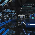 Luxurious Bar Interior With Liquor Display Bar Counter Bar Stools And Modern Lighting