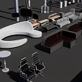 Various Household Cleaning Tools And Accessories Collection With Brooms Mops And Brushes