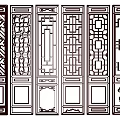 New Chinese Style Flower Window Carved Hollow Carved Door and Window Lattice Door and Window Carved Wood Carved Window Carved Door Carved Lattice Flower Window Carved Screen Partition 3d model