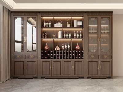 New Chinese Wine Cabinet model