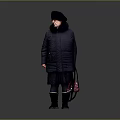 Warm Winter Living Essentials Including Quilted Coat Hat Scarf Bag And Boots
