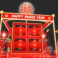 New Year Meichen Year of the Snake Meichen Lantern Festival Design 3d model