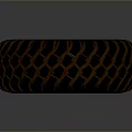 Car Tire With Rustic Metal Hub And Deep Tread Design For Vehicles