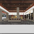 Elegant Modern Premium Health Supplement Specialty Store Interior With Organized Display Shelves And Cozy Lighting