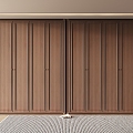 French Middle Style Wardrobe Non-Corner Flat Door French-to-Top Wardrobe Gated Wardrobe 3d model