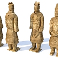 Qin Dynasty Terracotta Warriors and Horses 3d model