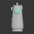 Ane Modern Sewing Machine With White Mint Green Design And Control Panel 3d model