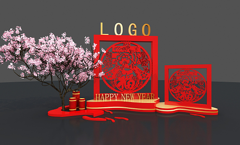 New Chinese Style Beauty Chen Spring Festival New Year Beauty Chen 3d model