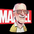 Smiling Marvel Cartoon Character With Glasses Yellow Jacket And Red Badge