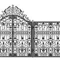 European-style gate 3d model