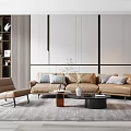 Modern Sofa Coffee Table Combination Sofa Coffee Table 3d model