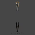 Stunning Modern Metallic Trophy With Illuminated Accents And Elegant Design